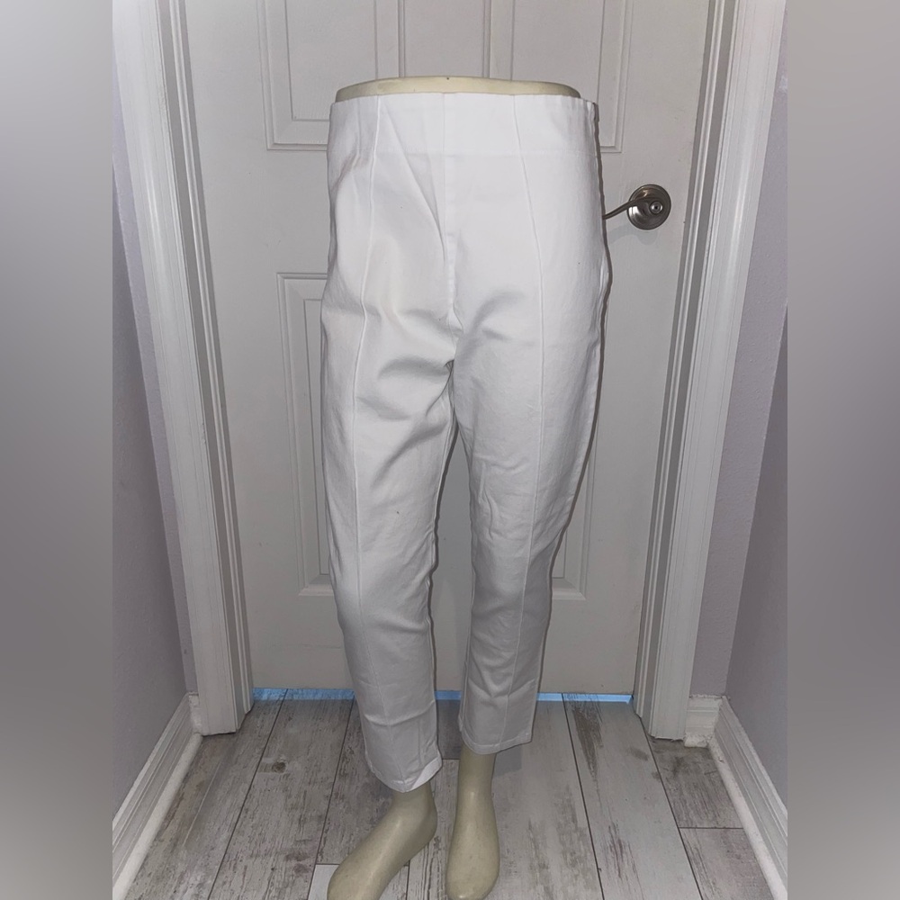 Prairie Underground White High-Waisted Cropped Pants